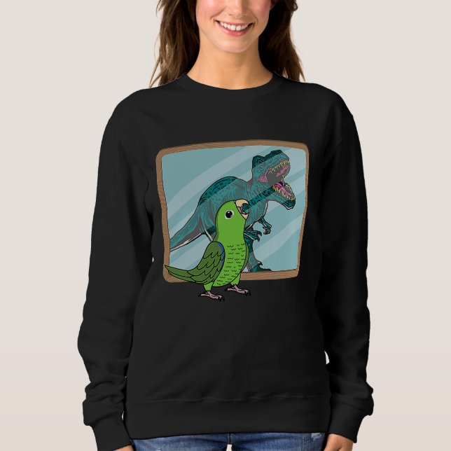 Sweatshirt Perroquet & Rex Réflexion I Perroquet vert (Devant)