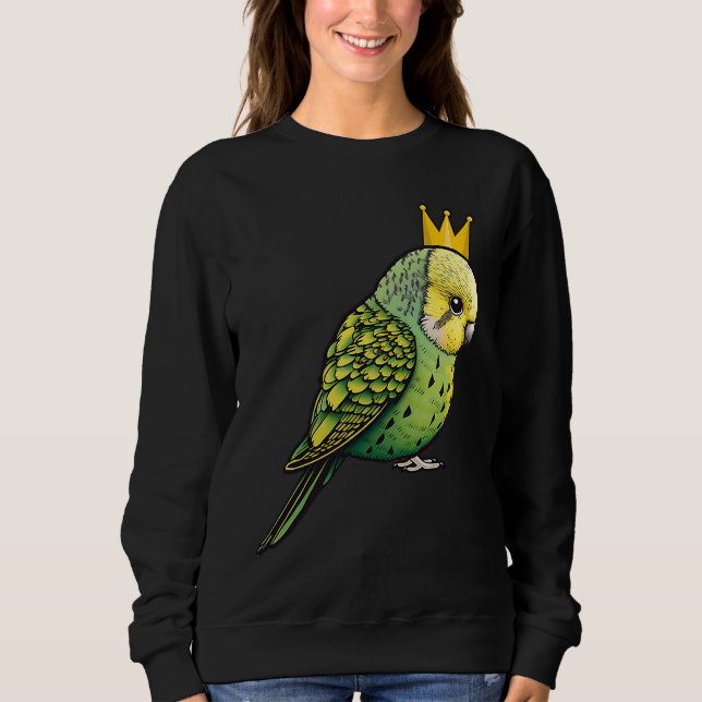Sweatshirt Perruche oiseau perroquet pour propriétaire de per (Devant)