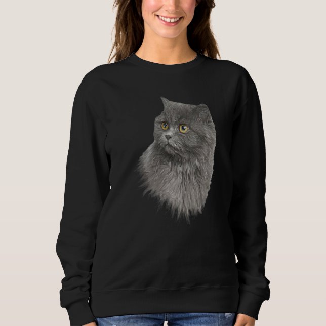 Sweatshirt Perse magnifique animal de compagnie chat race Kit (Devant)