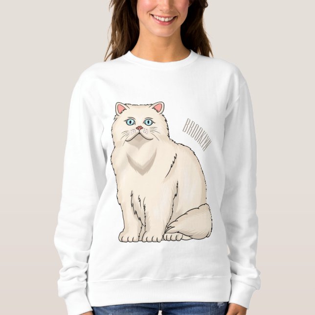 Sweatshirt Persian cat (Devant)
