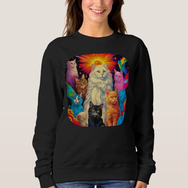 Sweatshirt Persian Cat Art (Devant)