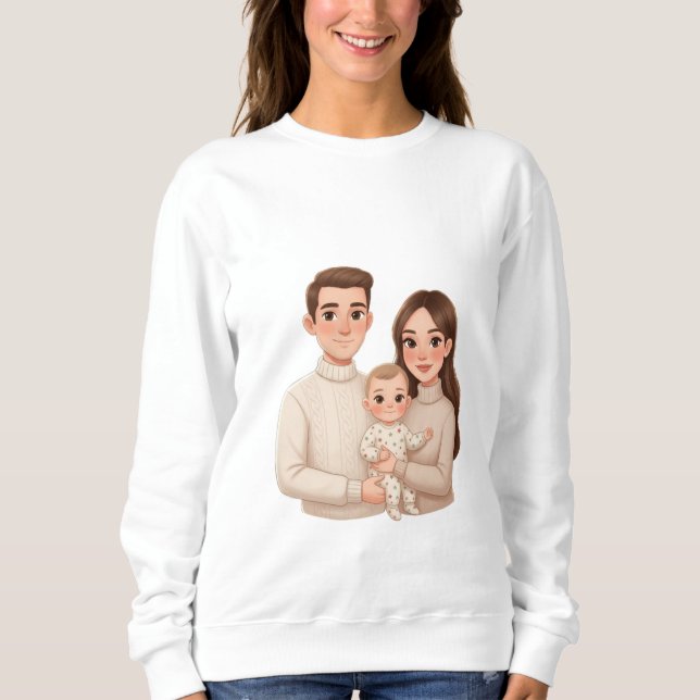 Sweatshirt Personalized Child’s First Christmas Hoodie – Men’ (Devant)