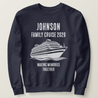 Sweatshirt Personalized Editable Text Cruise Holiday Merch