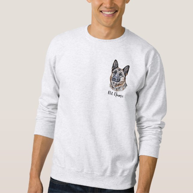 Sweatshirt Personalized German Shepherd (Devant)