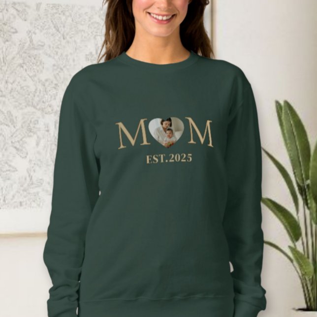 Sweatshirt Personalized mom and dad photo sweatshirt, custom  (Créateur téléchargé)