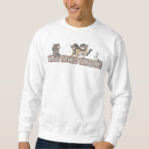 Sweatshirt Personnages de Où sont les monstres sur le logo