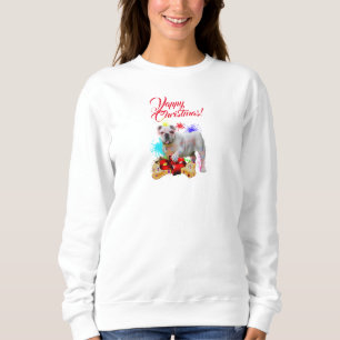 Sweatshirt Personnalisable mignonne Britanniques Bulldog Joye