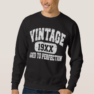 Sweatshirt Personnalisable Vintage Âgé À Perfection