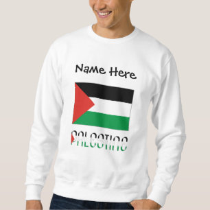 Sweatshirt Personnalisation de la Palestine et du drapeau pal
