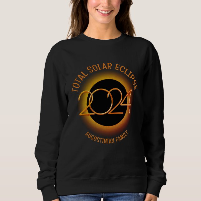 Sweatshirt Personnalisé 2024 TOTAL SOLAR ECLIPSE Famille (Devant)