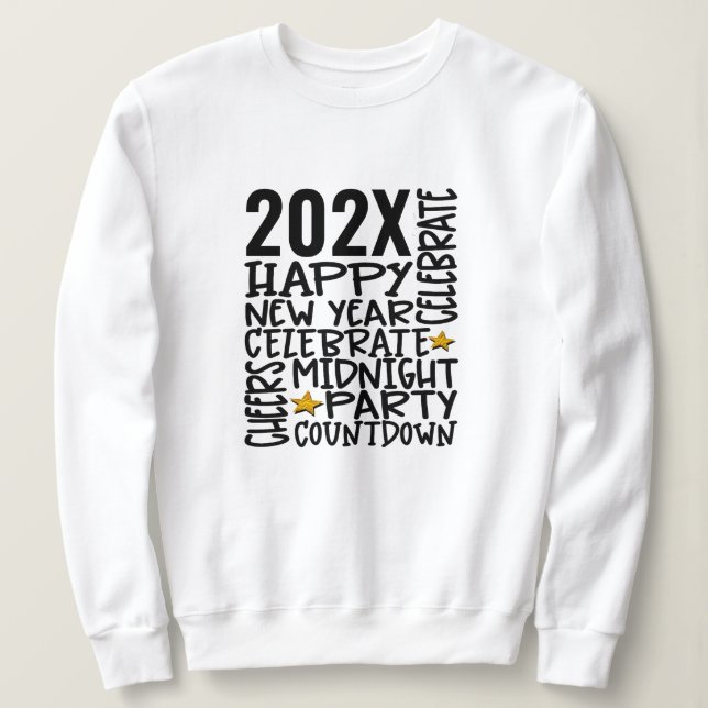 Sweatshirt Personnalisé [année] Famille personnalisée Nouvel  (Design devant)