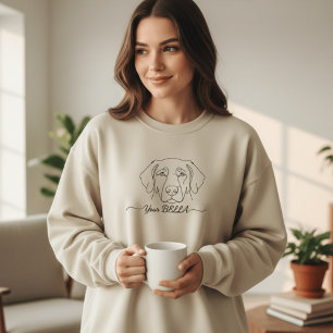 Sweatshirt personnalisé avec dessin au trait des o