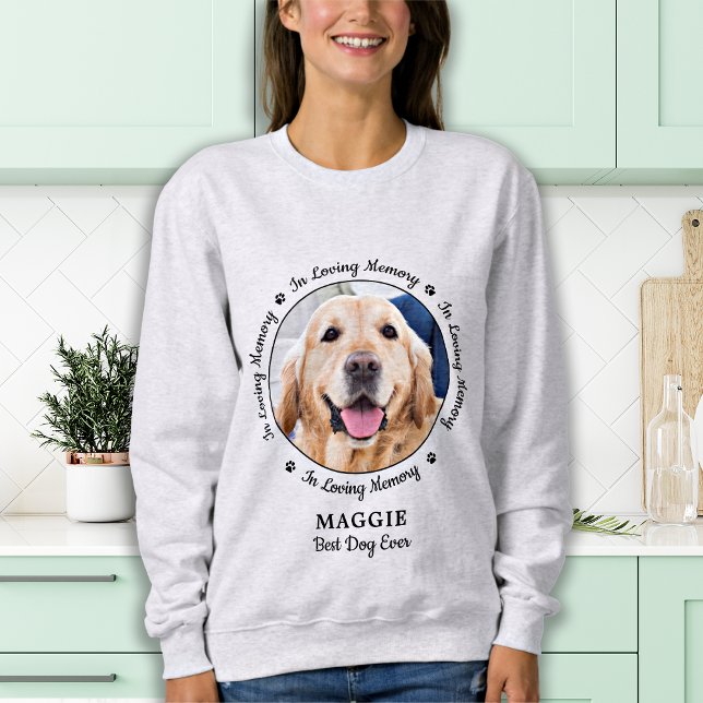 Sweatshirt Personnalisé Chien mémorial Amour Mémoire Animaux  (Créateur téléchargé)