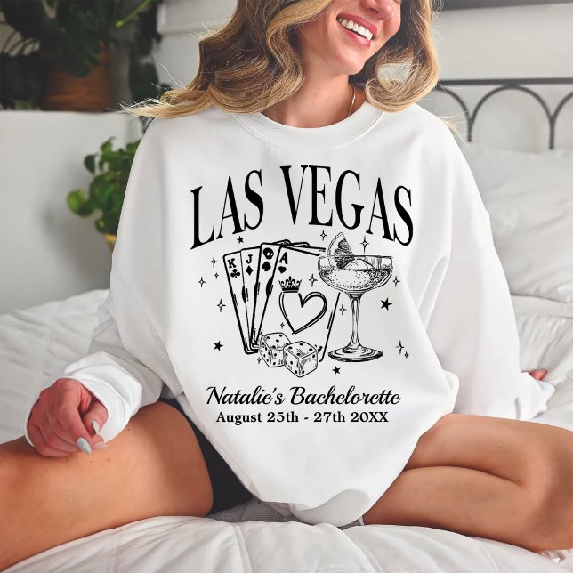 Sweatshirt Personnalisé Las Vegas Bachelorette Party (Créateur téléchargé)