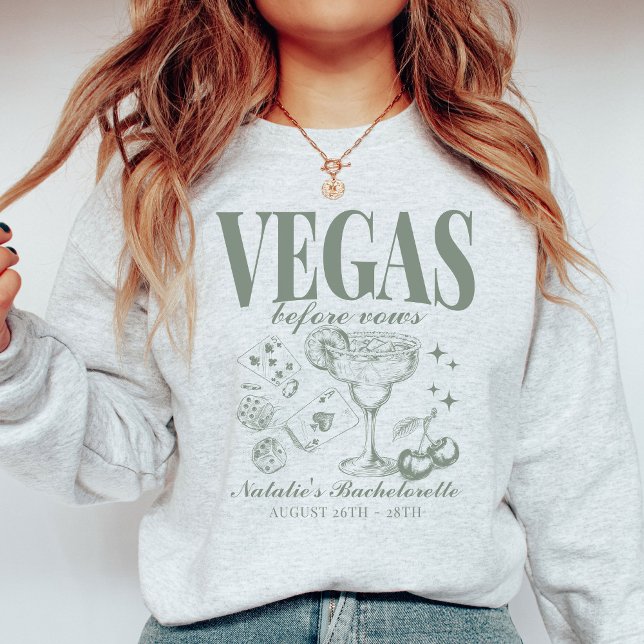 Sweatshirt Personnalisé Las Vegas Bachelorette Party (Créateur téléchargé)