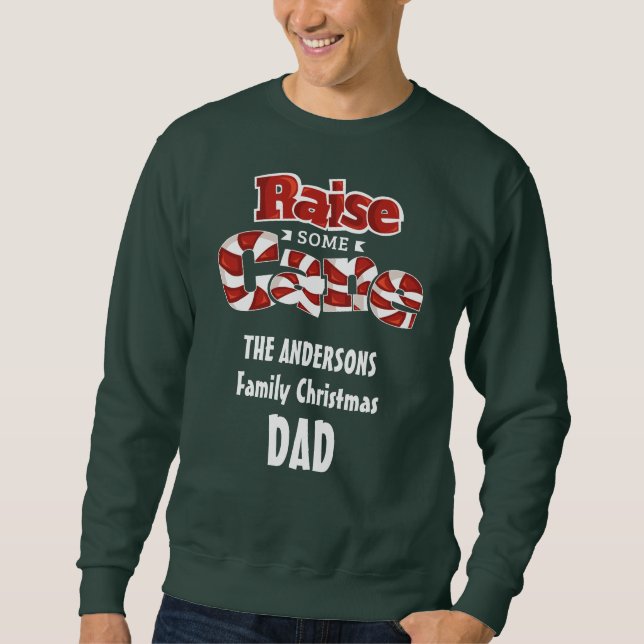 Sweatshirt Personnalisé Noël de famille correspondant à la no (Devant)