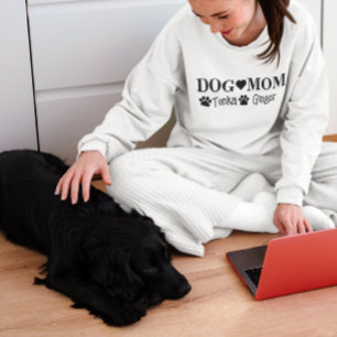 Sweatshirt Personnalisé Nom de chien personnalisé Maman de ch