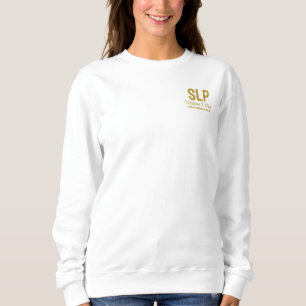 Sweatshirt Personnalisé SLP Voix Langue Pathologiste Cadeau