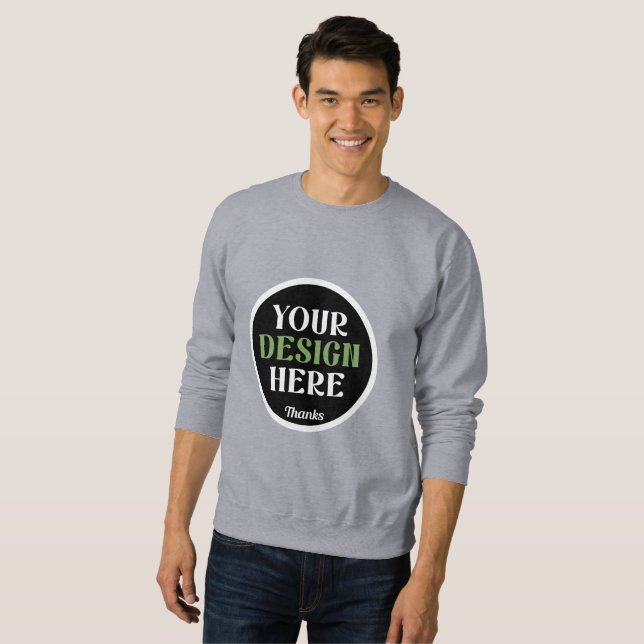 Sweatshirt personnalisé, unique, élégant & minimaliste hershe (Devant entier)