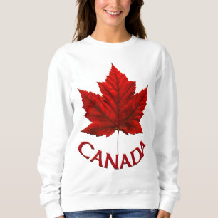 Sweatshirt Personnaliser canadienne sur les chemises de femme