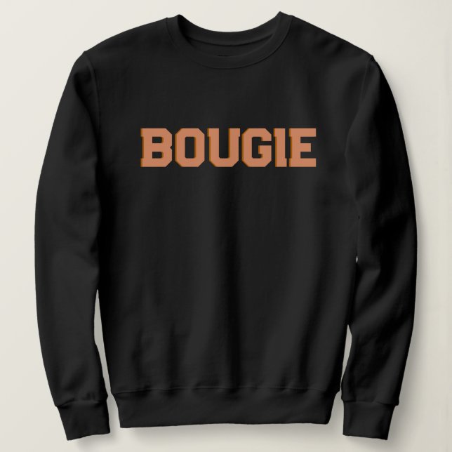 Sweatshirt Personnalisez la BOUGIE orange rétro 70 (Design devant)