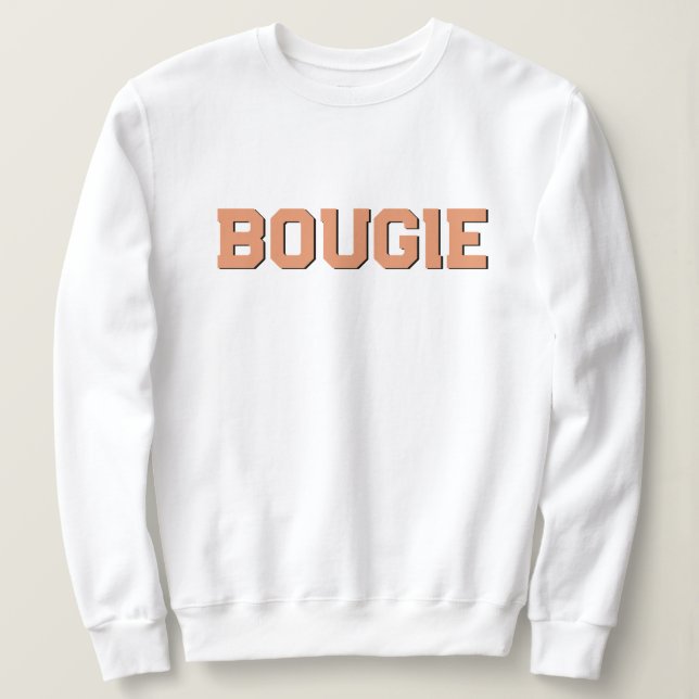 Sweatshirt Personnalisez la BOUGIE orange rétro 70 (Design devant)