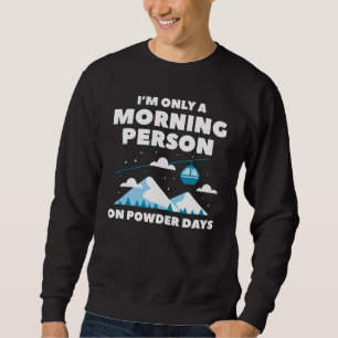 Sweatshirt Personne du matin neige