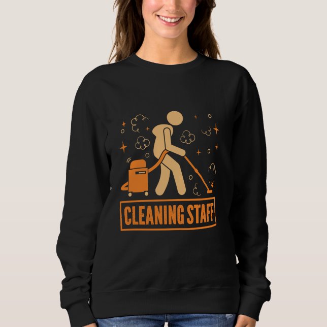 Sweatshirt Personnel De Nettoyage Ménage Lady (Devant)