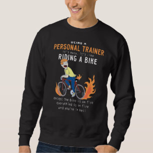 Sweatshirt Personnel Entraîneur Comme équitation Vélo Cyclist