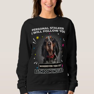 Sweatshirt Personnelle Suivez-Vous Chien Coonhound