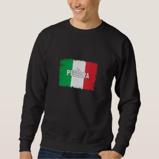 Sweatshirt Pescara Italie Ville avec drapeau italien