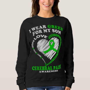 Sweatshirt Pesée Cérébrale Pour PapaMaman - Je Porte Vert Pou