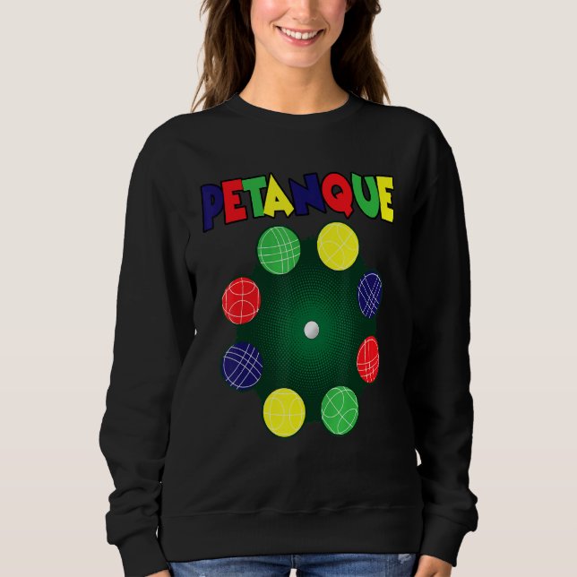 Sweatshirt Petanque Pour Un Joueur De Pétanque (Devant)