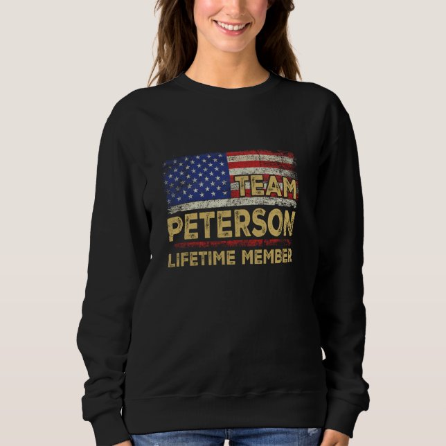 Sweatshirt Peterson Nom de famille Chemise Team Peterson Life (Devant)