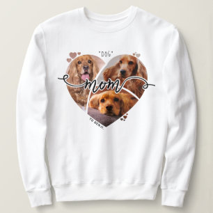 Sweatshirt Petit Chien Maman Personnalisé En Forme De Coeur P