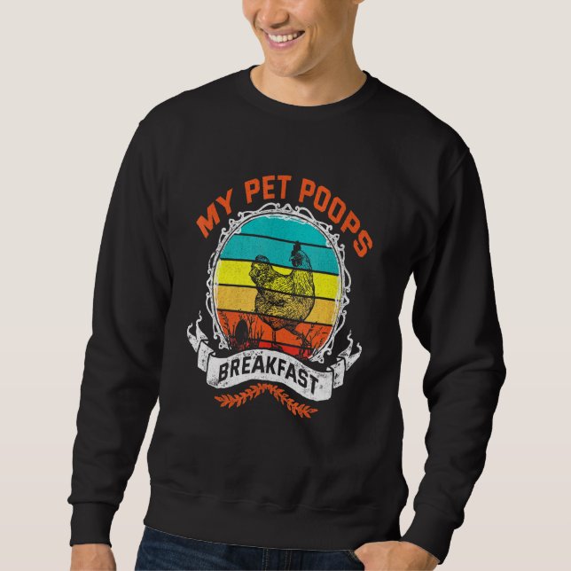 Sweatshirt Petit-déjeuner de poulets de poule (Devant)