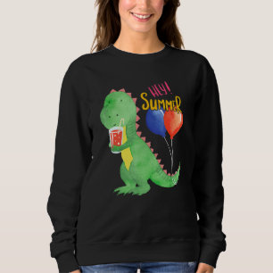 Sweatshirt Petit Dinosaure Doux Avec Rafraîchissement À La Ci