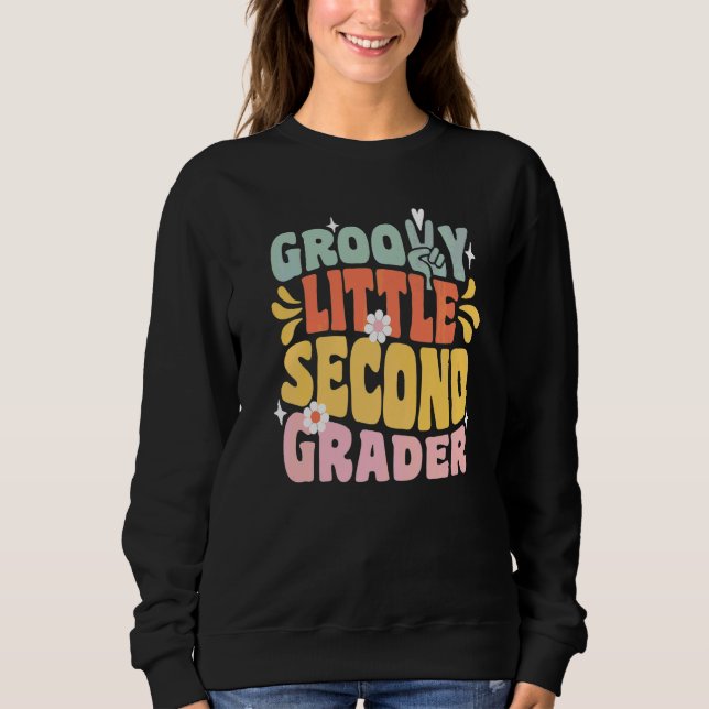 Sweatshirt Petit élève de seconde année super sympa, premier  (Devant)