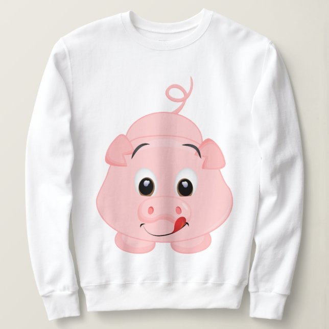 Sweatshirt Petit Rose Piggy (Design devant)