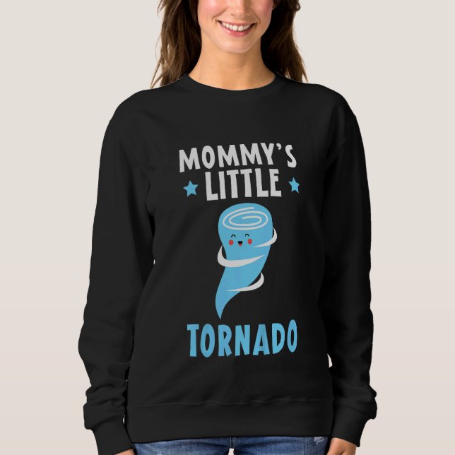 Sweatshirt Petit tornade de maman des enfants Météorologue M (Devant)