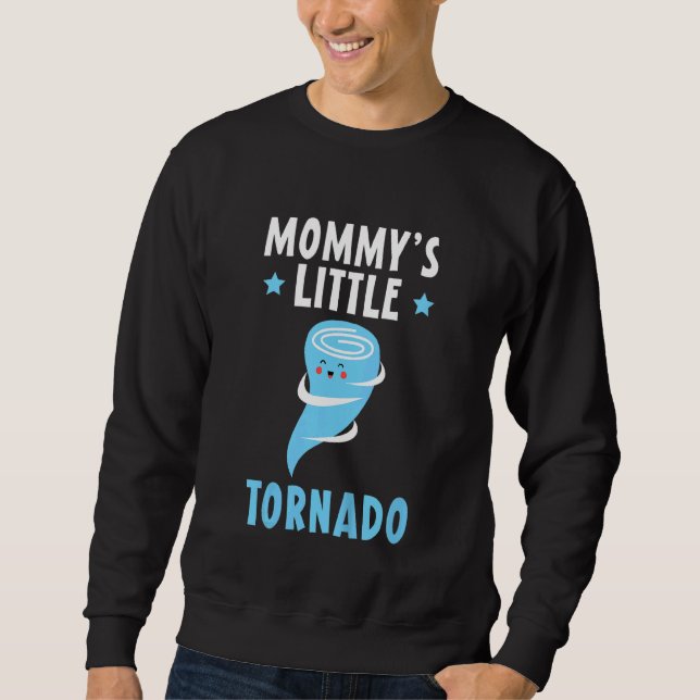 Sweatshirt Petit tornade de maman des enfants Météorologue M (Devant)