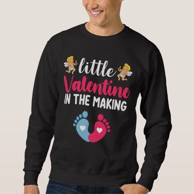 Sweatshirt Petit Valentin en devenir Grossesse Enceinte (Devant)