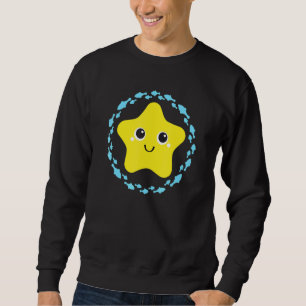 Sweatshirt Petite étoile de mer riant joli dans le cercle de