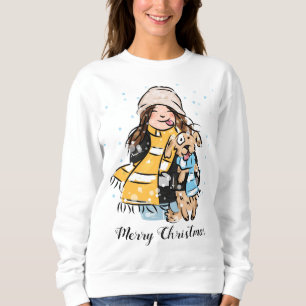 Sweatshirt Petite Fille Et Chien