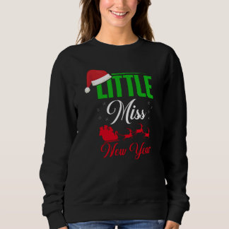 Sweatshirt Petite Miss Nouvel An Rouge Vert Noir Blanc Femmes