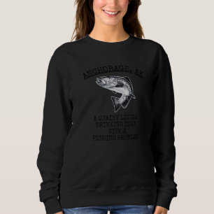 Sweatshirt Petite ville pittoresque problème de pêche Ancre