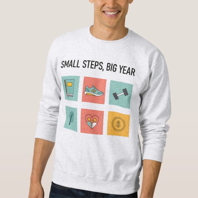 Sweatshirt Petits Pas, Grande Année 2026 (Devant)