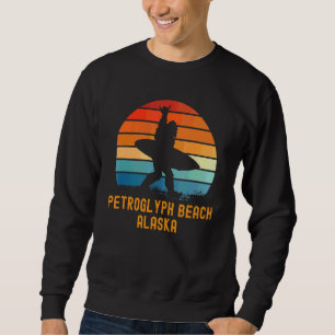 Sweatshirt Petroglyph Beach Alaska Sasquatch Souvenir 1