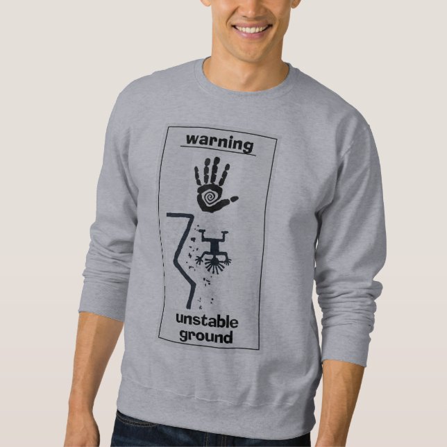 Sweatshirt Petroglyphe au sol instable (Devant)