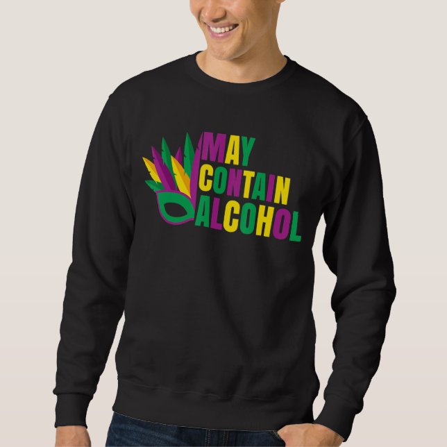 Sweatshirt Peut Contenir De L'Alcool (Devant)
